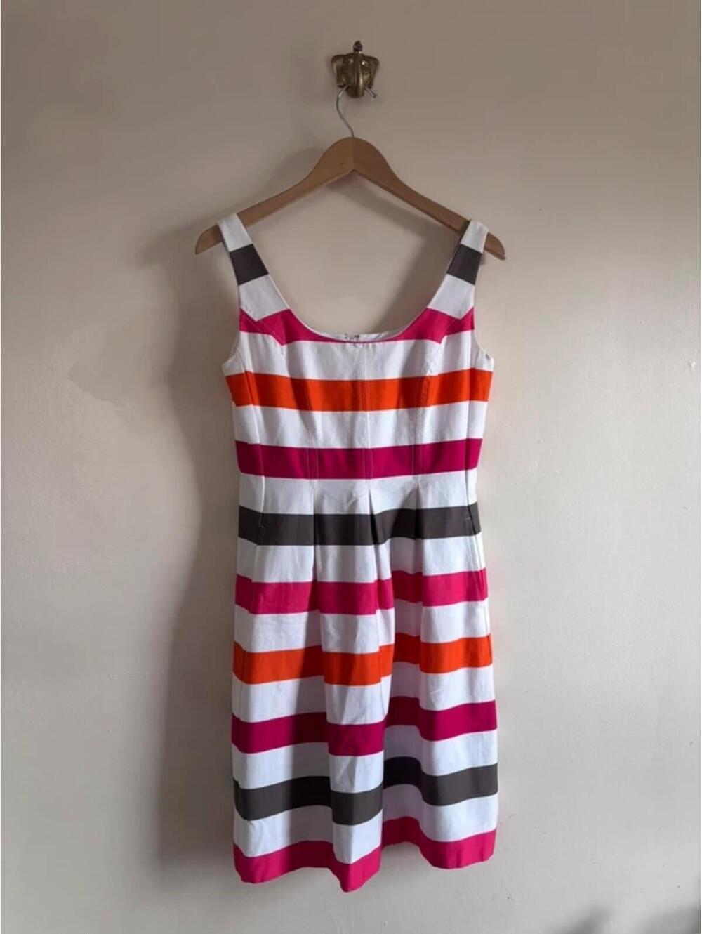 Nine West Fit & Flare Striped Dress size 4